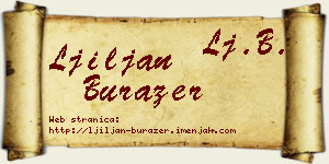Ljiljan Burazer vizit kartica